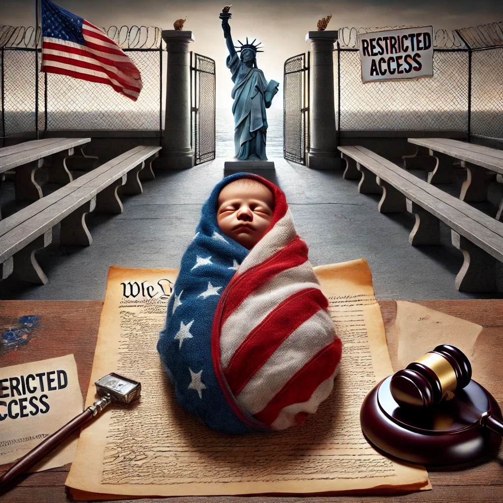 image representing the birthright citizenship debate.